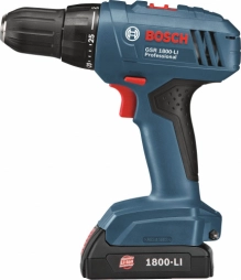 Шуруповерт аккумуляторный BOSCH GSR 1800-LI